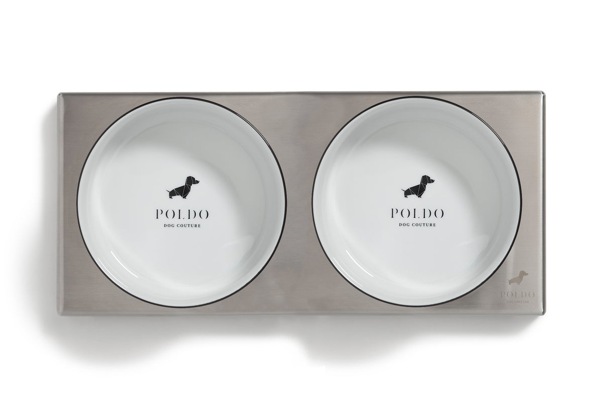 DOUBLE METAL BOWL SET