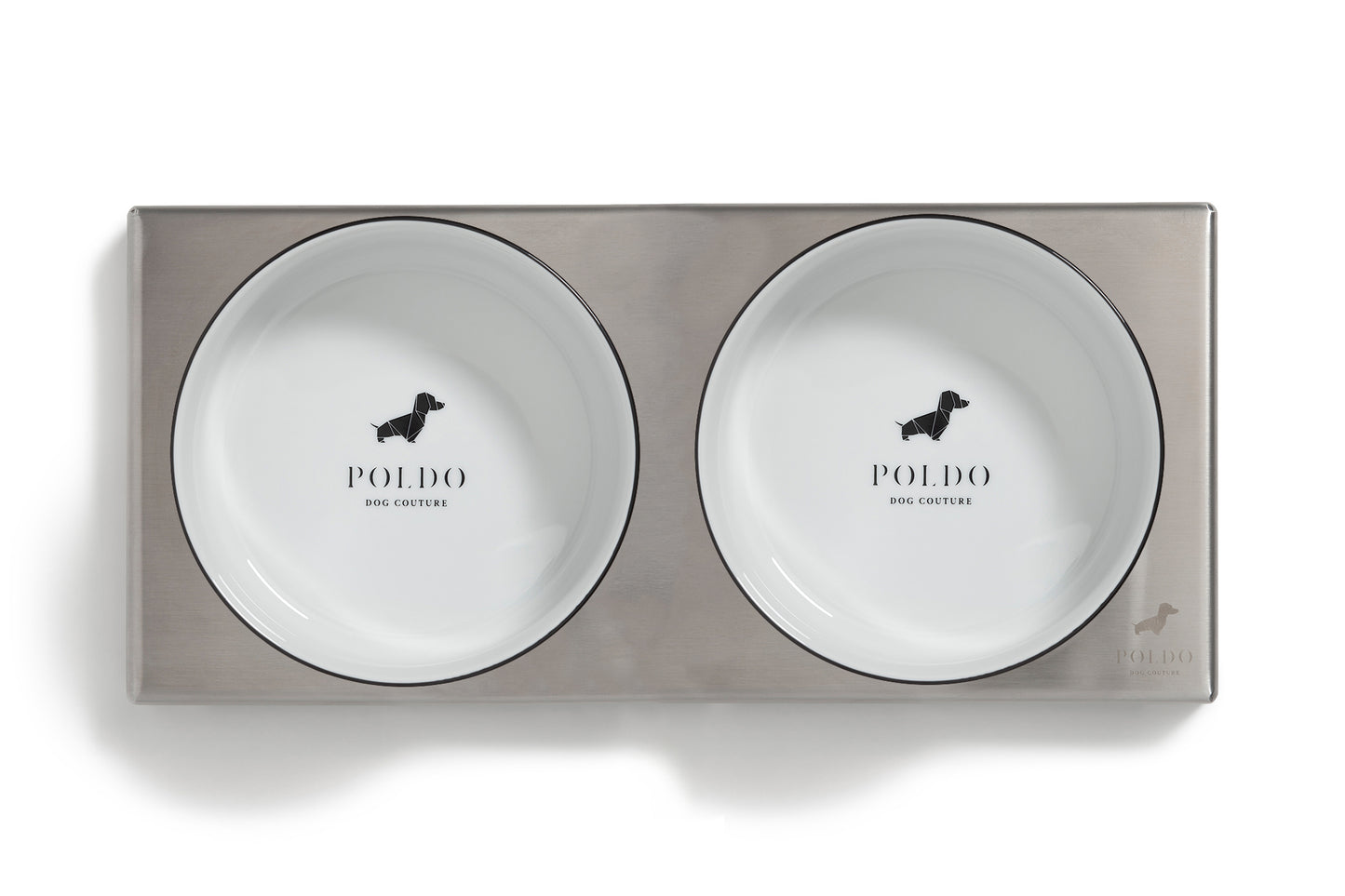 DOUBLE METAL BOWL SET